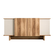 Credenza in legno "Diana" - 180 x 40 x 81 cm - Beige