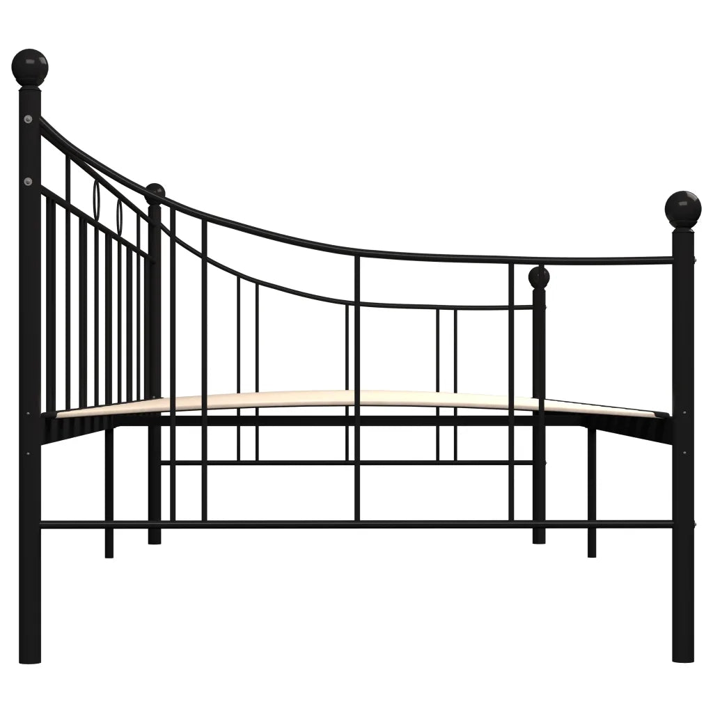 Telaio Divano Letto Nero in Metallo 90x200 cm cod mxl 62724