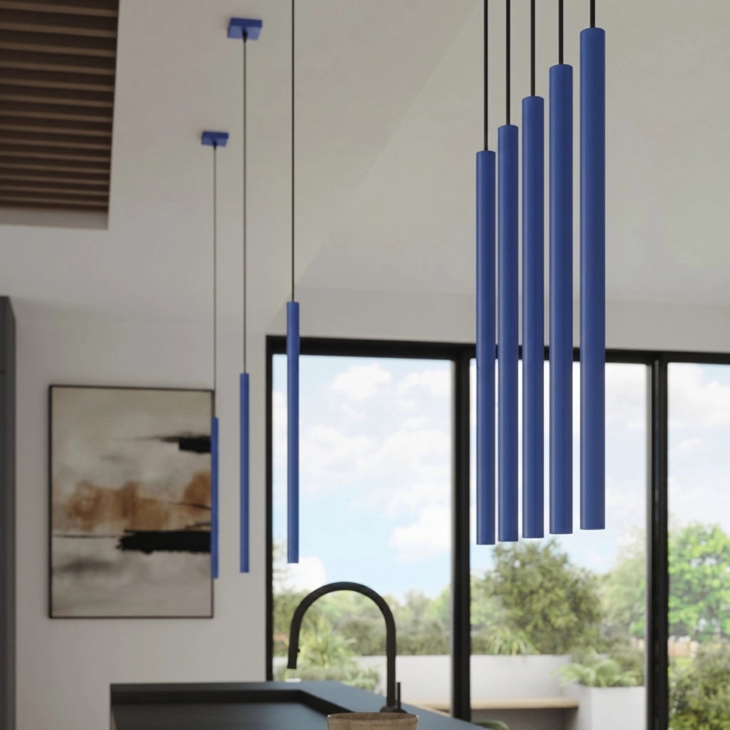 Lampada a sospensione PASTELO 2 oltremare