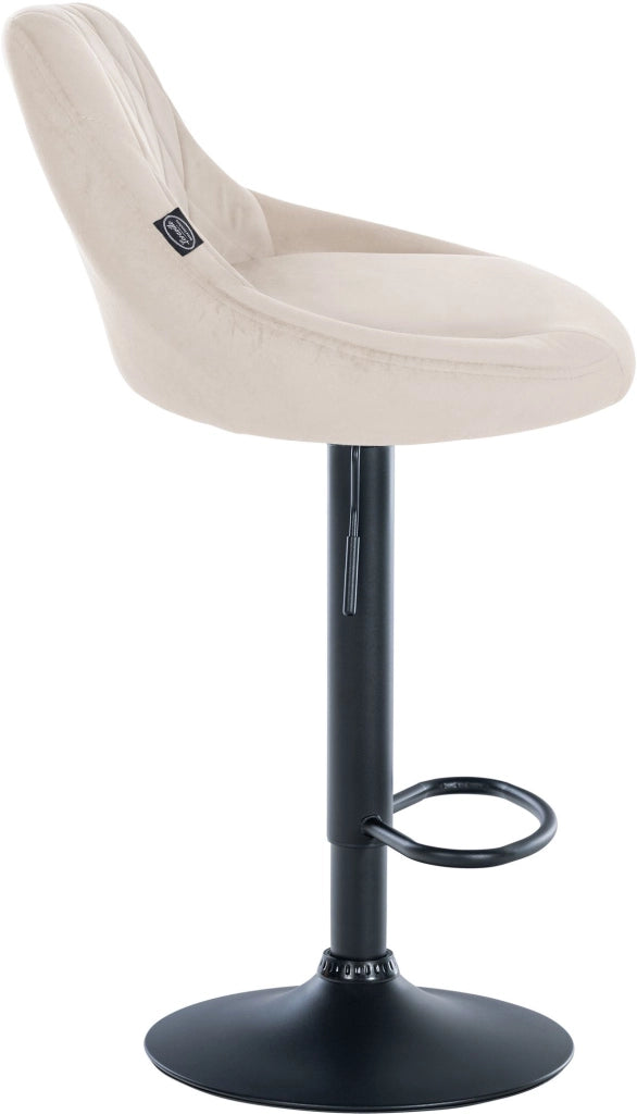 2er Set Barhocker Lazio Samt schwarz