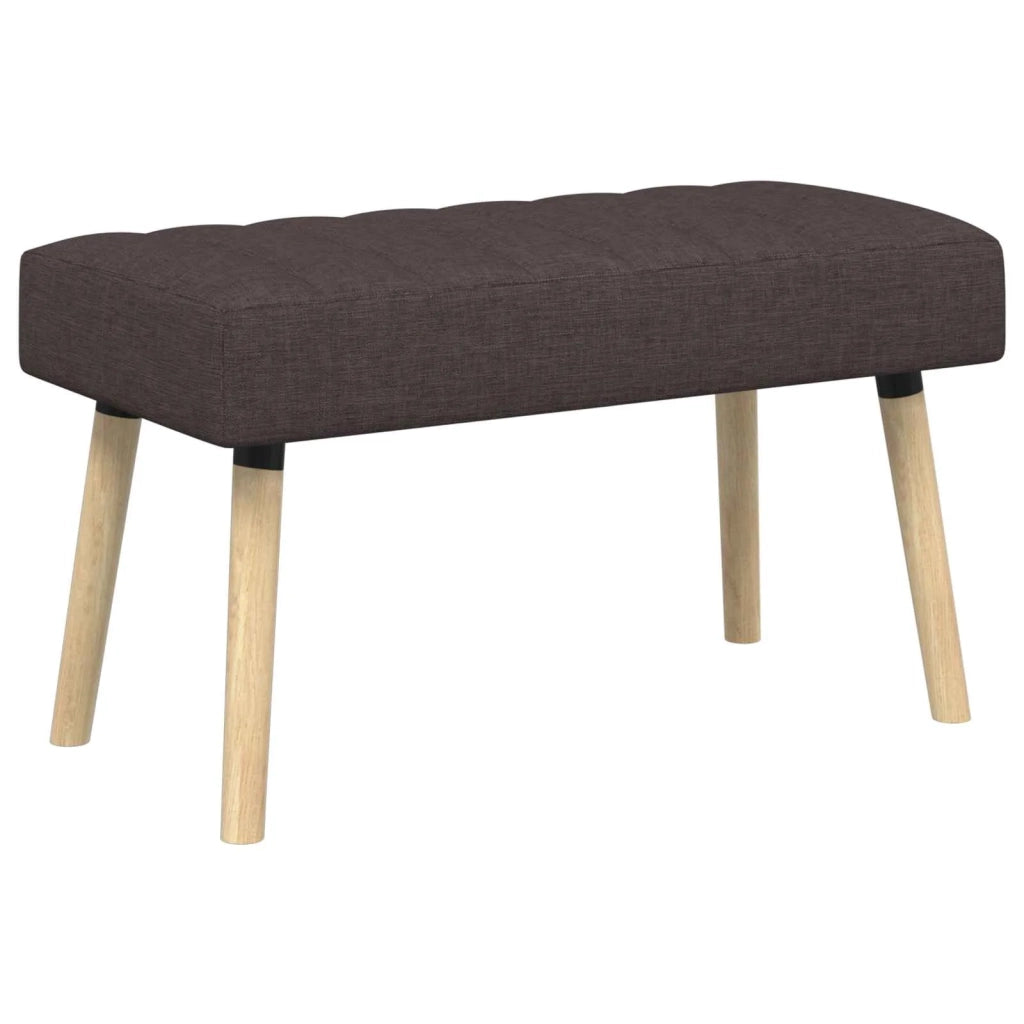 Panchina trapuntata a canale Marrone Scuro 80 x 40 x 46 cm 42038477