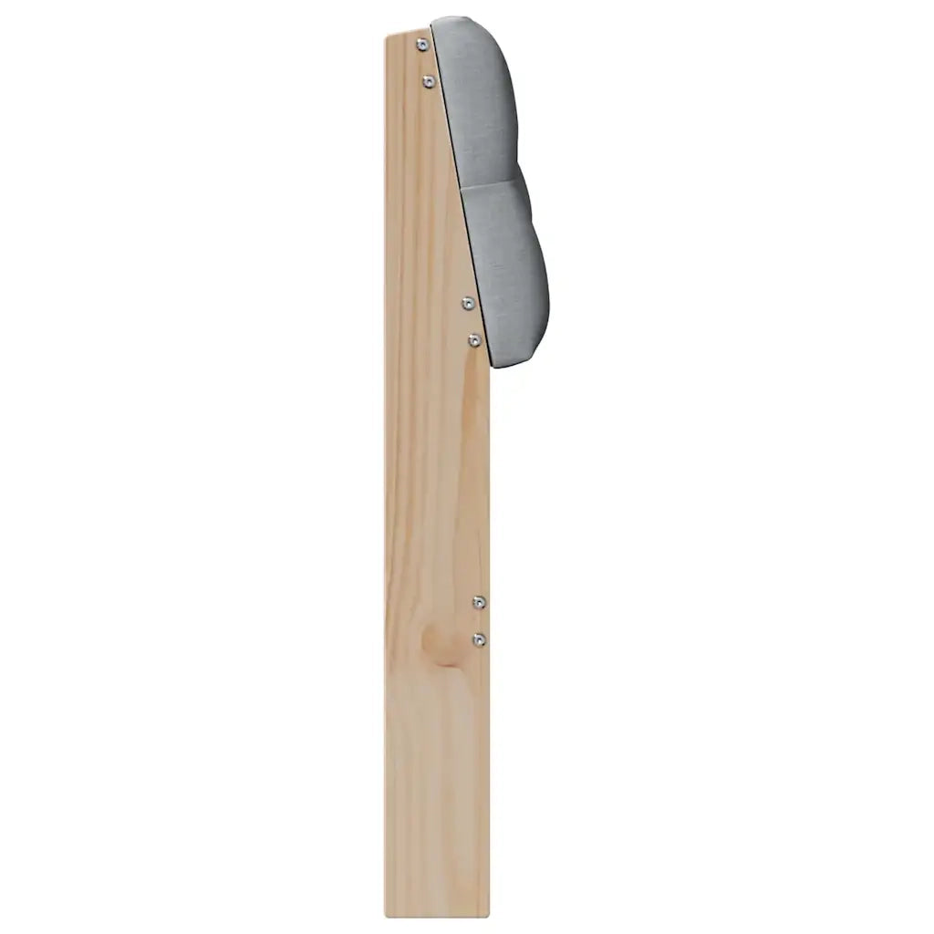 Testiera imbottita Grigio chiaro 80 cm Pino massello 879199