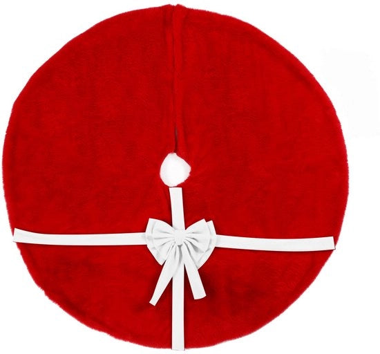 Abito da albero di Natale con strisce, 120 cm, abito da albero di Natale in peluche, decorazione di Natale, accessorio decorativo (stile 2)