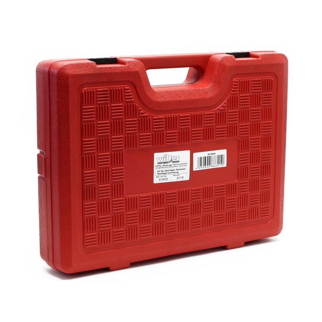 Kit di utensili per cuscinetti 24 pezzi. Estrattore per cuscinetti da 55–88 mm cuscinetto ruota anteriore 16_0002697