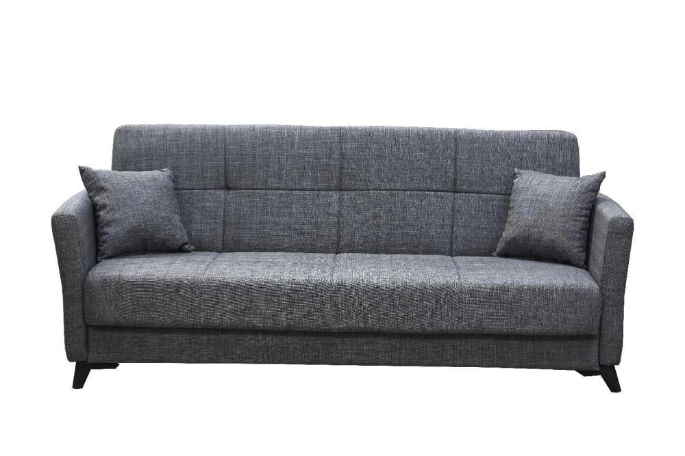 Divano Pronto Letto 3 Posti cm. 210x88x82 con contenitore Loren Velluto