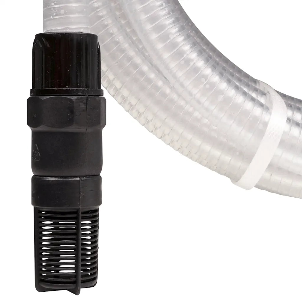 Tubo Aspirazione con Connettori in PVC Trasparente 1" 10 m PVC 151075