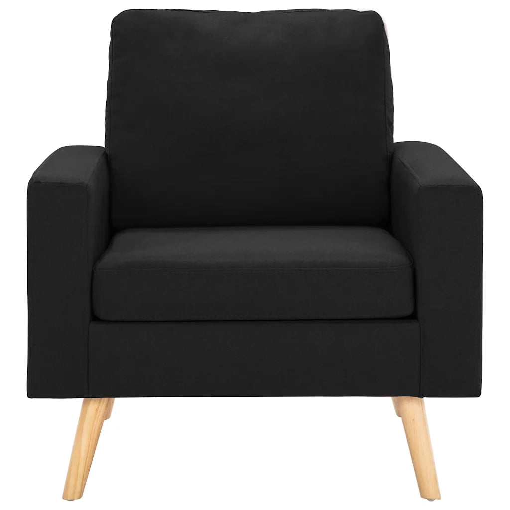 Poltrona Nera in Tessuto cod mxl 17023
