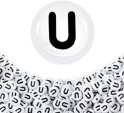 Sierade in Acero - 500 pezzi - Bianco - Acrylo - Lettere in rilievo - Creativo e versatile - 4 x 7 mm