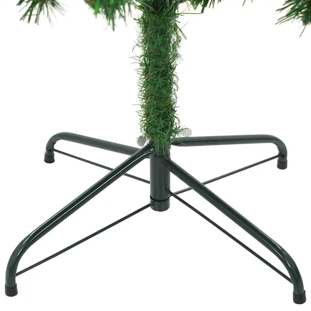 Albero di Natale Preilluminato con Palline e Pigne 210 cm 3077529