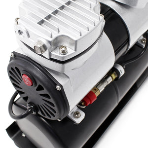 Compressore per aerografo AS196A con serbatoio aria 2 cilindri 6 bar Interruttore a 2 fasi