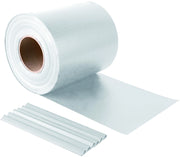 Confine STRISCIA FRANGIVISTA IN PVC + 20 CLIP (450 gr/m) cm. 19x35 mt col. Bianco