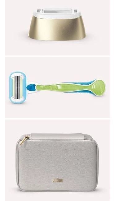 Braun PL5052 Silk Expert Pro 5 Epilatore Luce Pulsata IPL 400000 Impulsi 10 Livelli Intensita' Full Body colore Oro Bianco