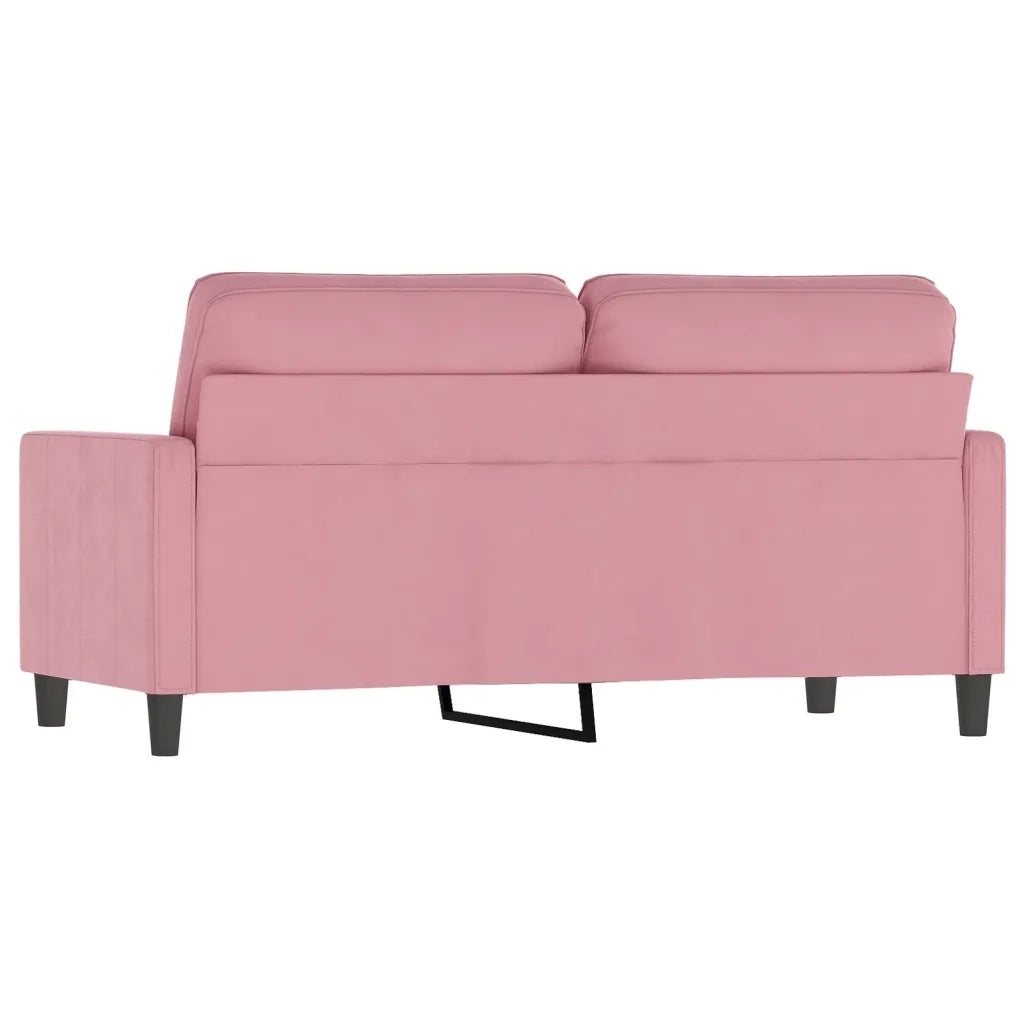 Divano a 2 Posti Rosa 140 cm in Velluto 359202