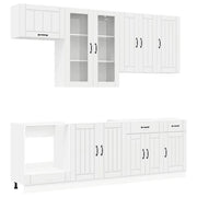 Unità Cucina LUCCA 8 pcs Bianco Lucido Legno ingegnerizzato 3438147