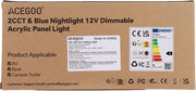 Lampada a LED per soffitto per camper 12V/24V - 6W 620LM 3000K/5500K - Pannello di illuminazione a cupola in acrilico per interni di barca e caravan - Illuminazione del soffitto per cucina, dinette e salone