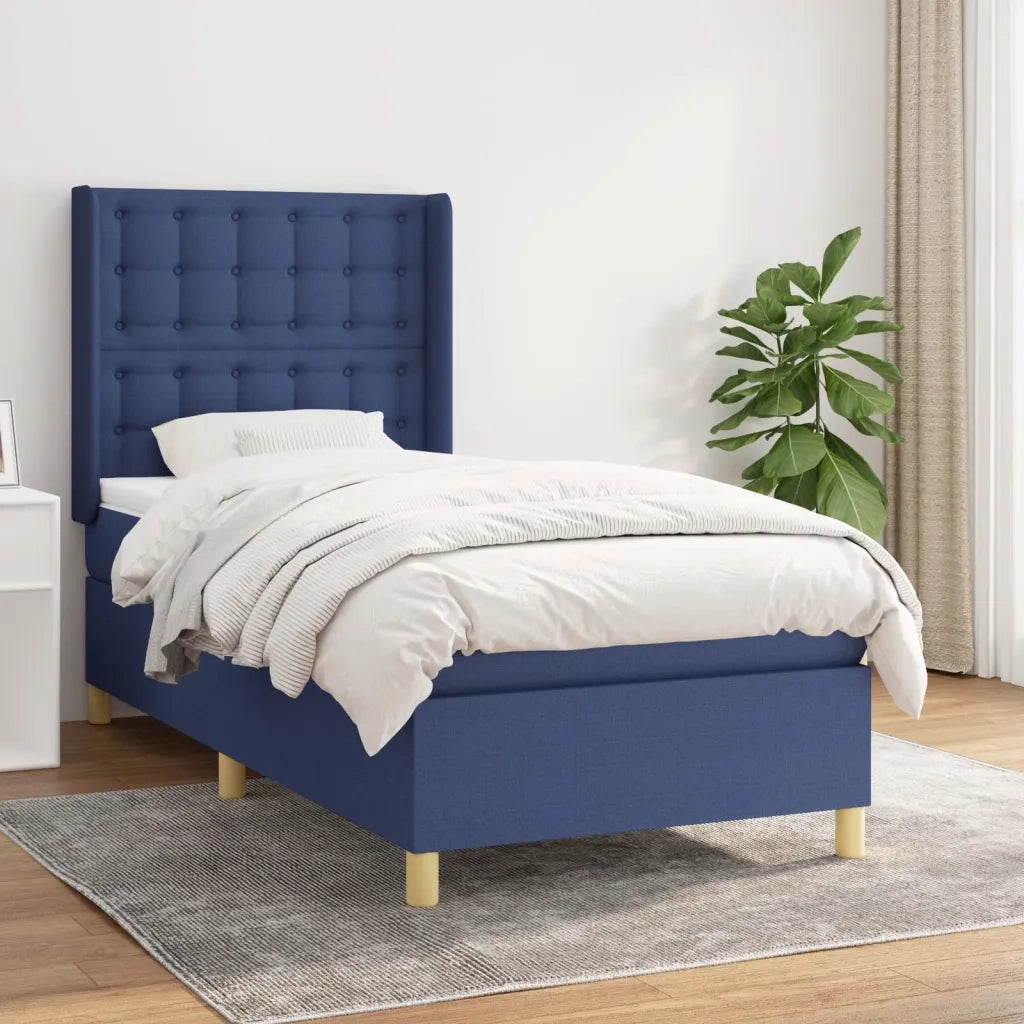 Giroletto a Molle con Materasso Blu 80x200 cm inTessuto 3132271