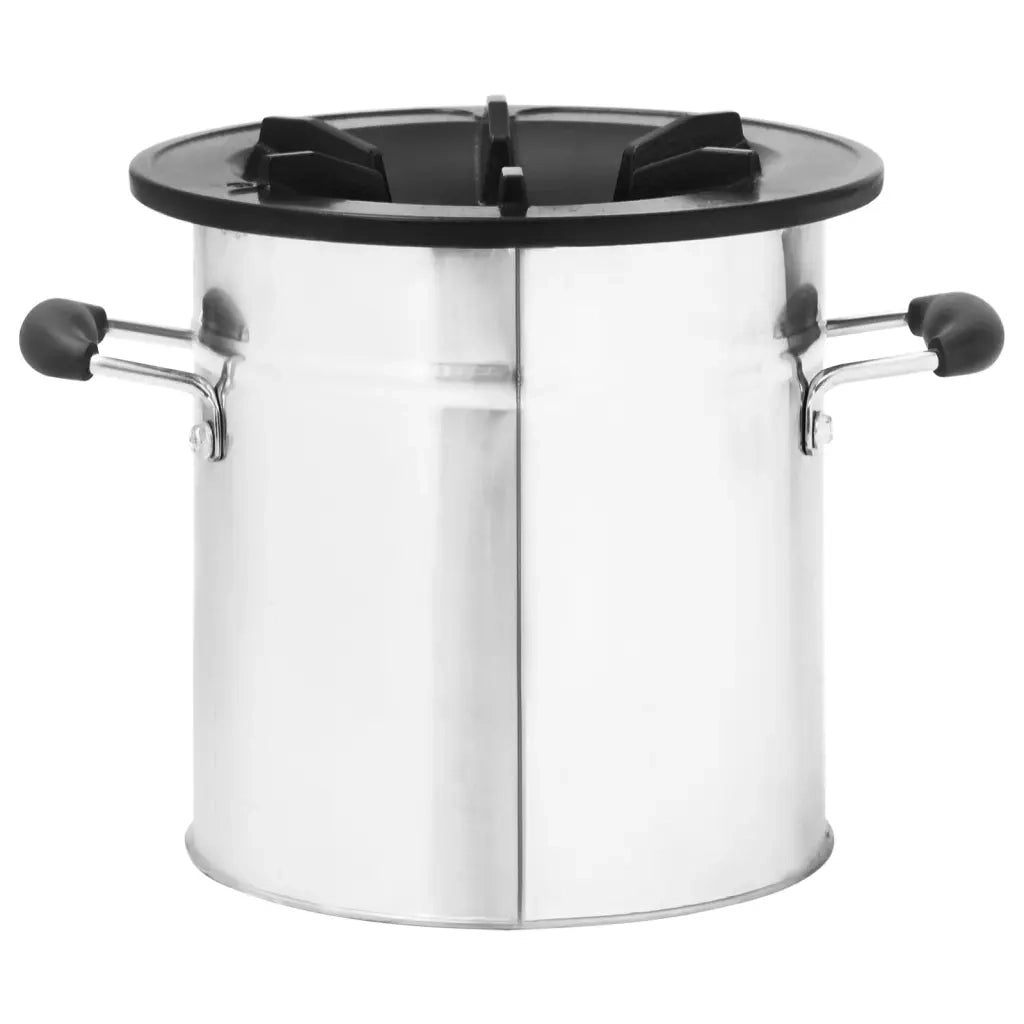 Stufa a Legna da Campeggio Argento 45,5x33x25,5 cm Acciaio Inox 319440