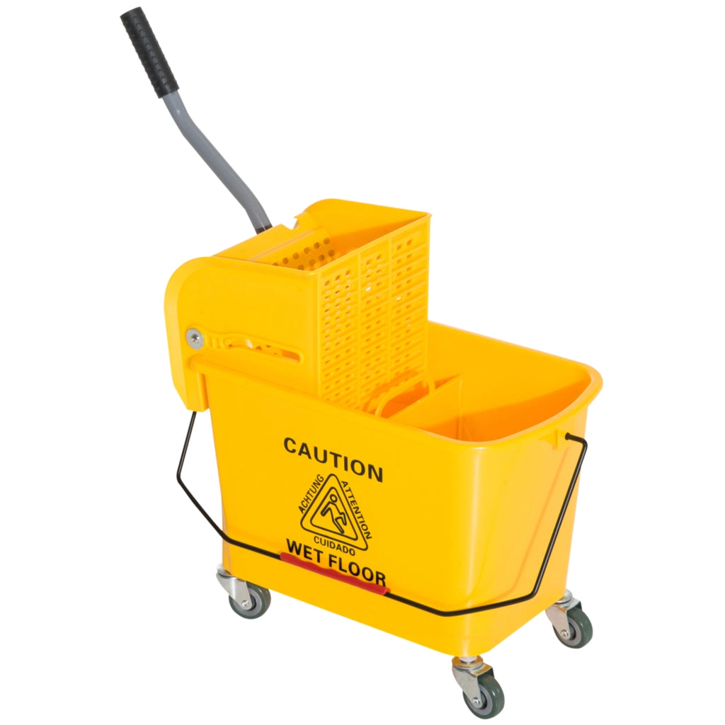 SECCHIO PORTAMOCIO 20 L CON STRIZZATORE, 60x27x70,5 cm, Giallo