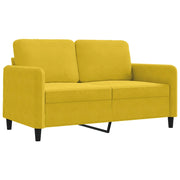 Divano | Divano da soggiorno | Sofa a 2 Posti giallo 120 cm in Velluto