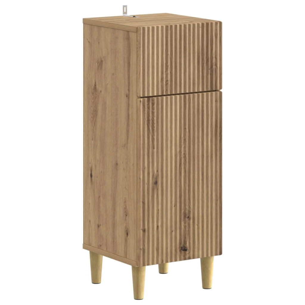 Mobiletto da Bagno ARNHEM Rovere Artigianale 30 x 31 x 80 cm 896614