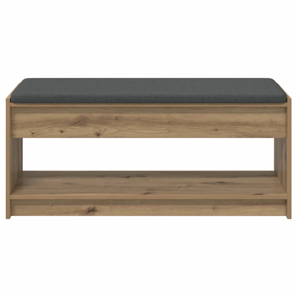 Panca per scarpe con cuscino Rovere Artigianale 906209