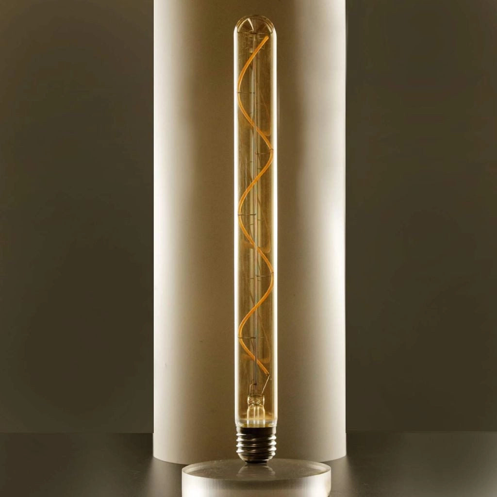 ZMH Lampadina LED E27 Vintage Tubolare 300mm Oro per Casa e Bar