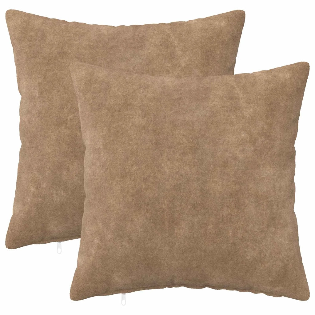 Federa 2 pcs HEERLEN Tortora 50 x 50 cm Fleece in microfibra 910957