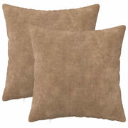 Federa 2 pcs HEERLEN Tortora 50 x 50 cm Fleece in microfibra 910957
