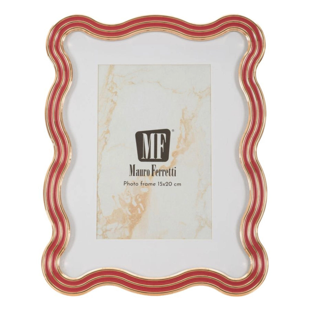 Portafoto VKH1005, Rosso, Metallo, 17,5x1,3x22,5 cm
