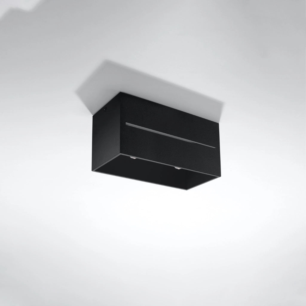 Spot soffitto rettangolare nero 2xG9 2x8W LUPINO PureLume