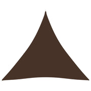 Vela ombreggiante triangolare in tessuto Oxford 4 x 4 x 4 m marrone 02_0009867