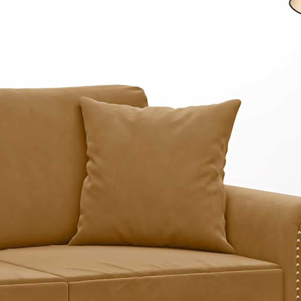 Cuscini Decorativi 2 pz Marrone 40x40 cm in Velluto 349492