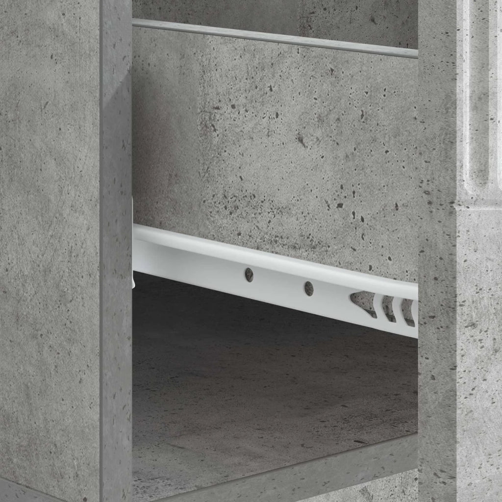 Tavolino da salotto con cassetto Grigio Cemento 49 x 50 x 37 cm
