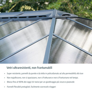 Gazebo in Alluminio Tucson 3.6X4.4 m