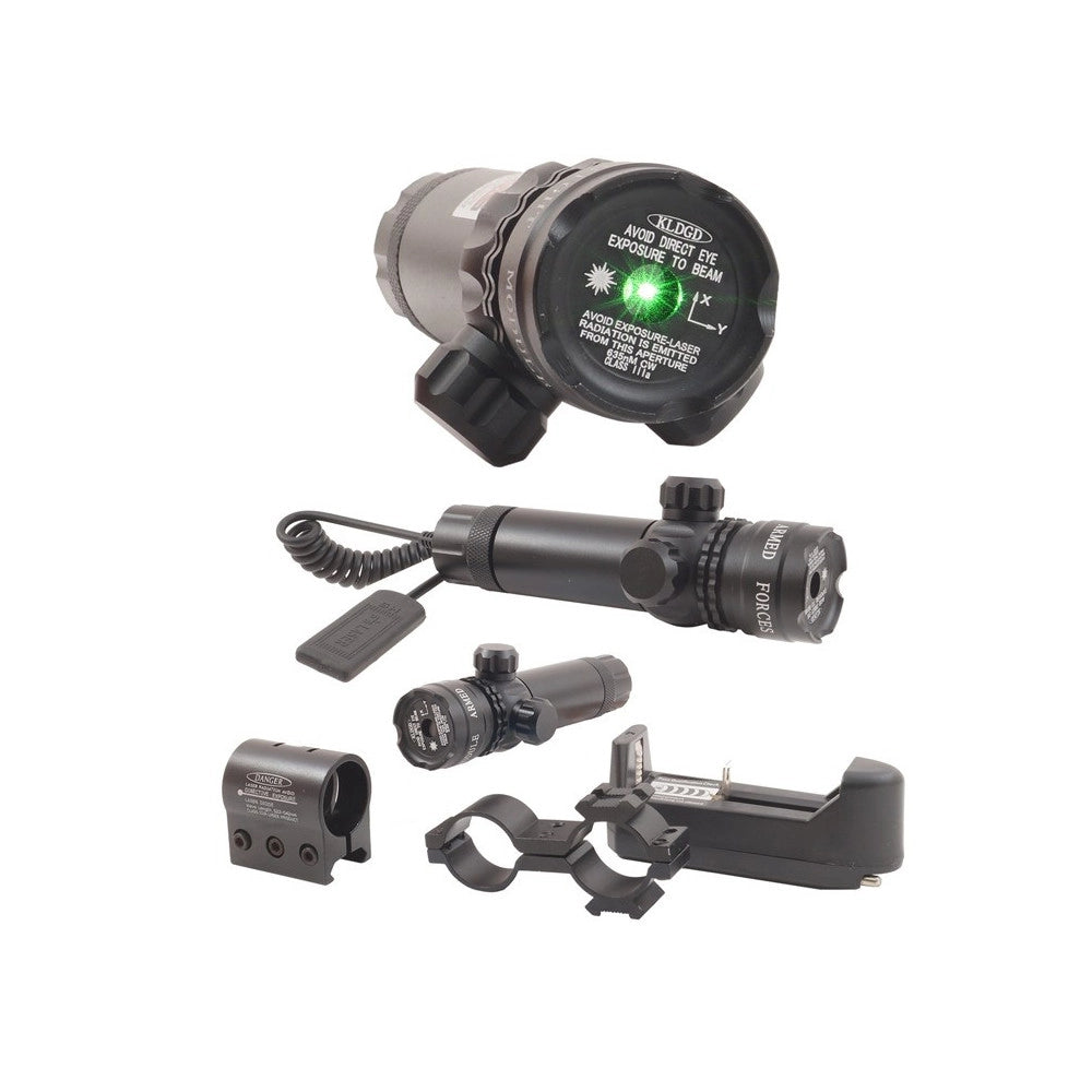 Trade Shop - Mirino Puntatore Laser Di Precisione Per Fucile Carabina Fascio Verde Softair -