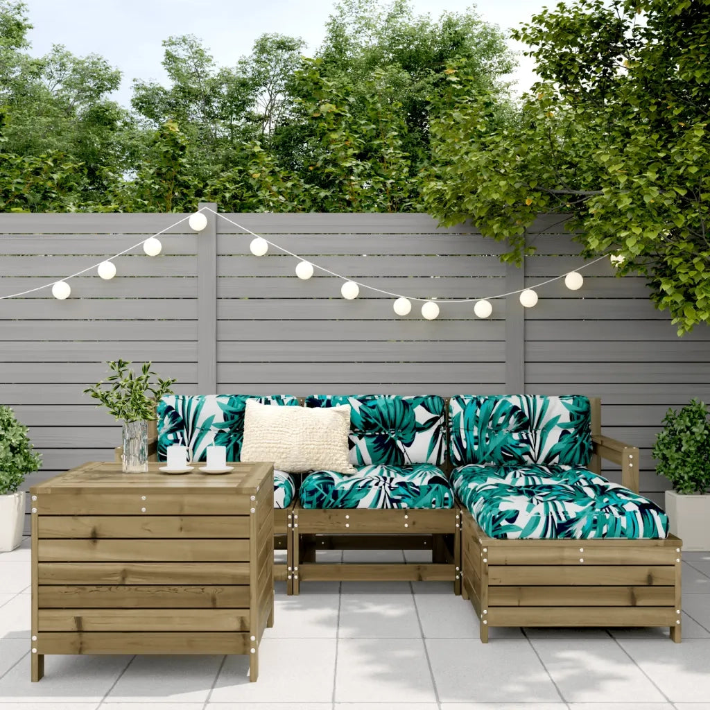 Set Divani da Giardino 5 pz in Legno Impregnato di Pino 3250507