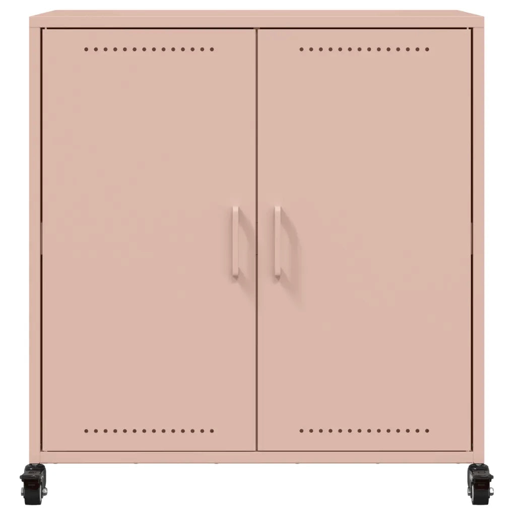 Credenza | Madia | Buffet da pranzo | Armadio da pranzo Rosa 68x39x72 cm in Acciaio