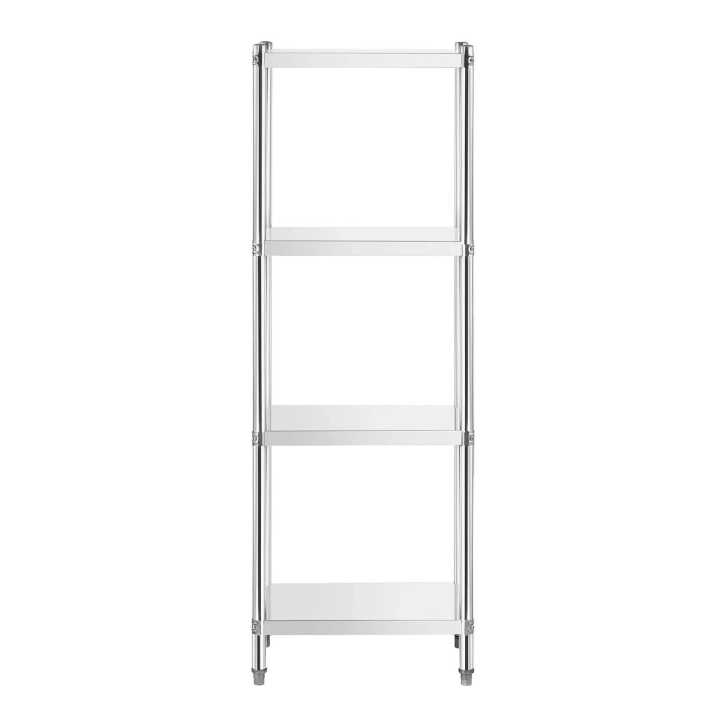 Scaffalatura in acciaio inox 60 x 40 x 180 cm 200 kg professionale 14_0005188