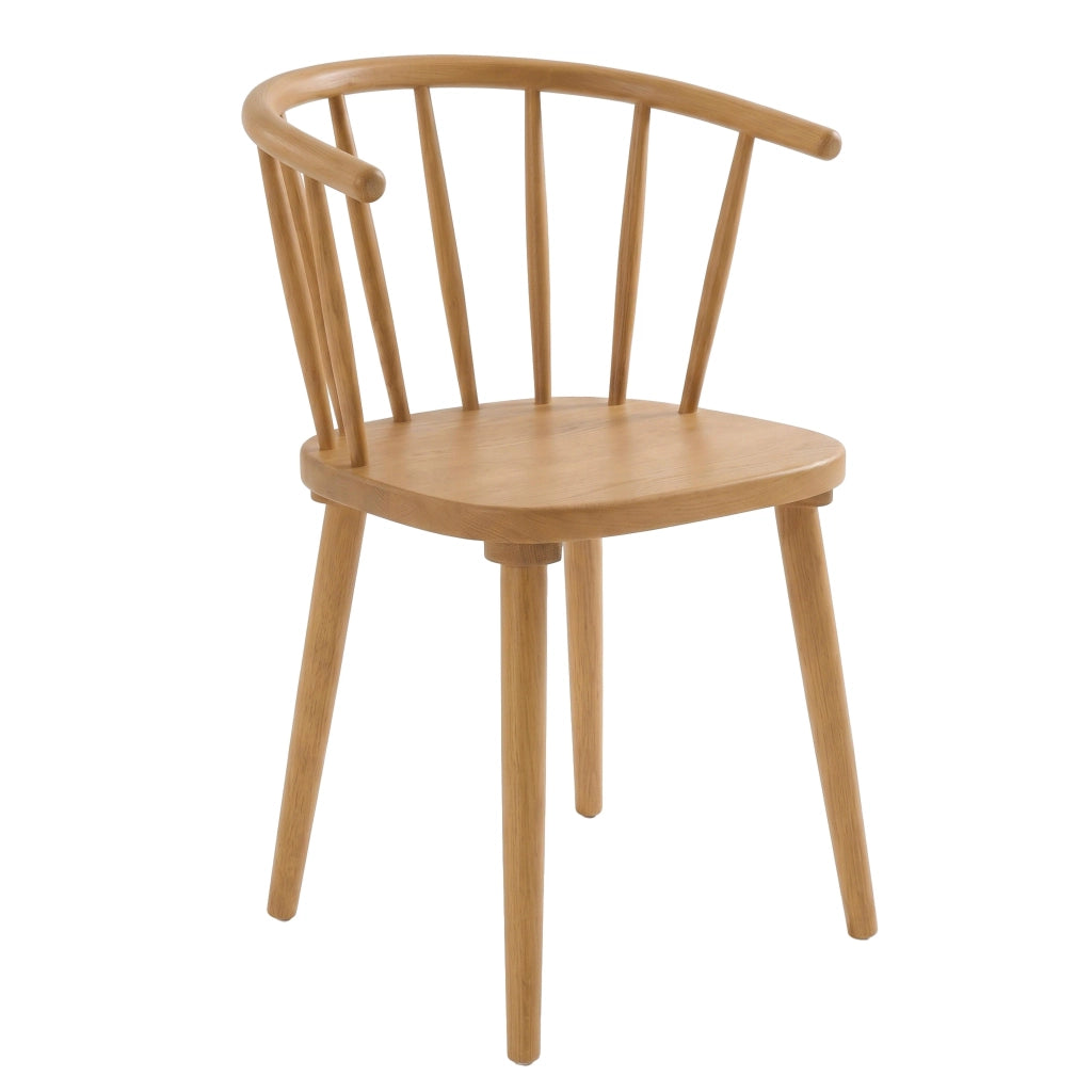 Set di 2 sedie in legno di olmo beige