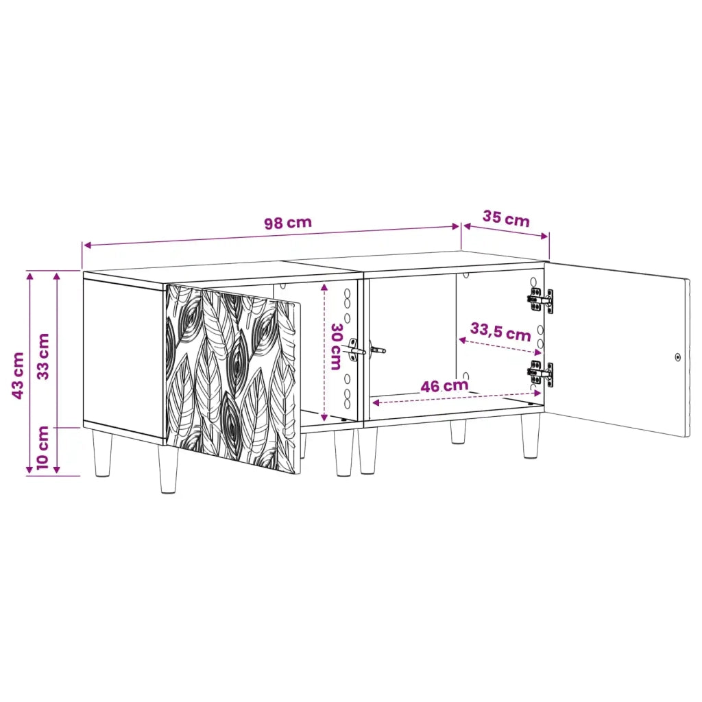 Mobile TV Grigio Cemento Legno ingegnerizzato 897118