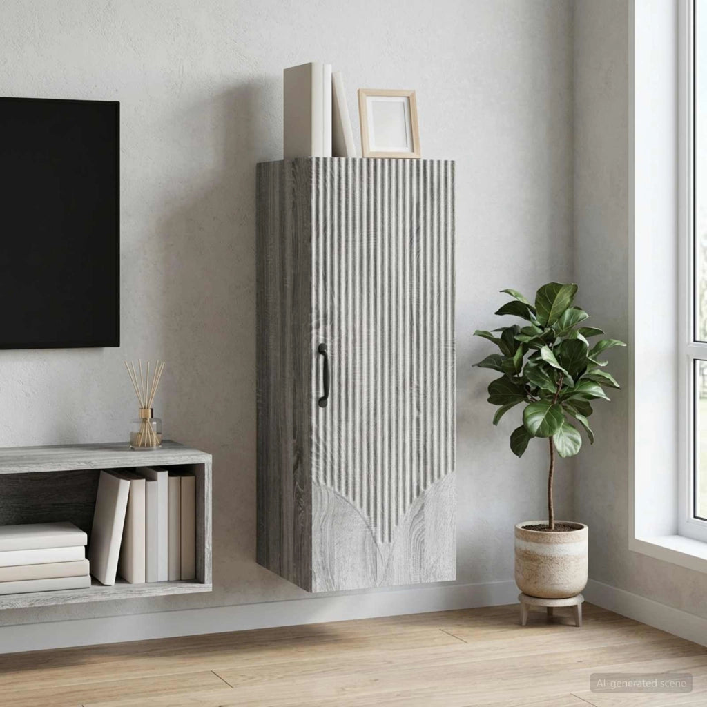 Mobiletto a muro 33 x 34,5 x 90 cm Legno ingegnerizzato 898931