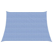 Telo Ombra Blu e Bianco 3 / 4 x 3 m HDPE
