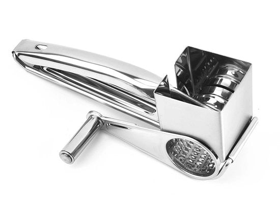 Raspante per formaggio - Raspante manuale rotante per formaggio - Acciaio inossidabile - Utensili da cucina - Argento - Strumenti per formaggio - 20*8.2cm - Raspante per cucina - Raspante
