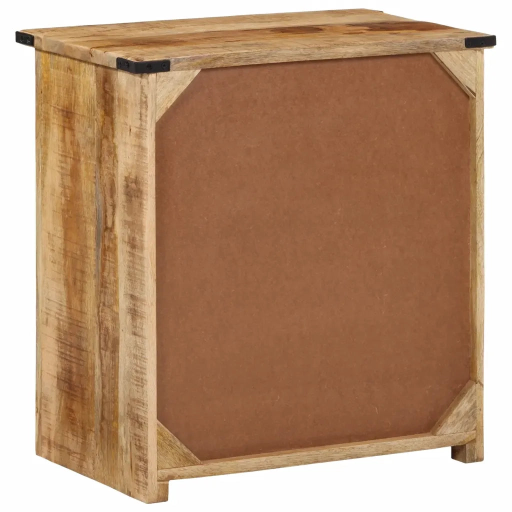 Credenza con 3 Cassetti 55x35x60 cm Legno Massello di Mango 374061