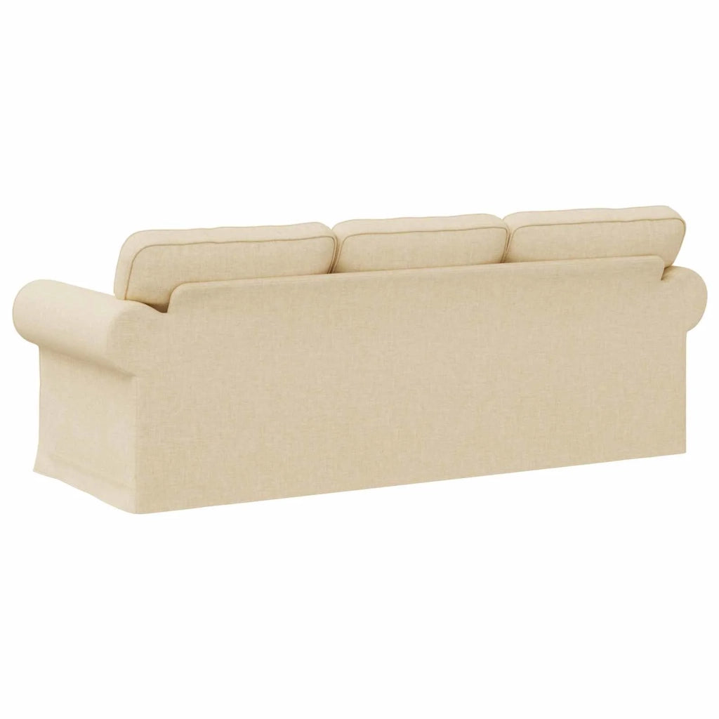 Divano | Divano da soggiorno | Sofa Crema 215 x 82 x 80 cm Tessuto