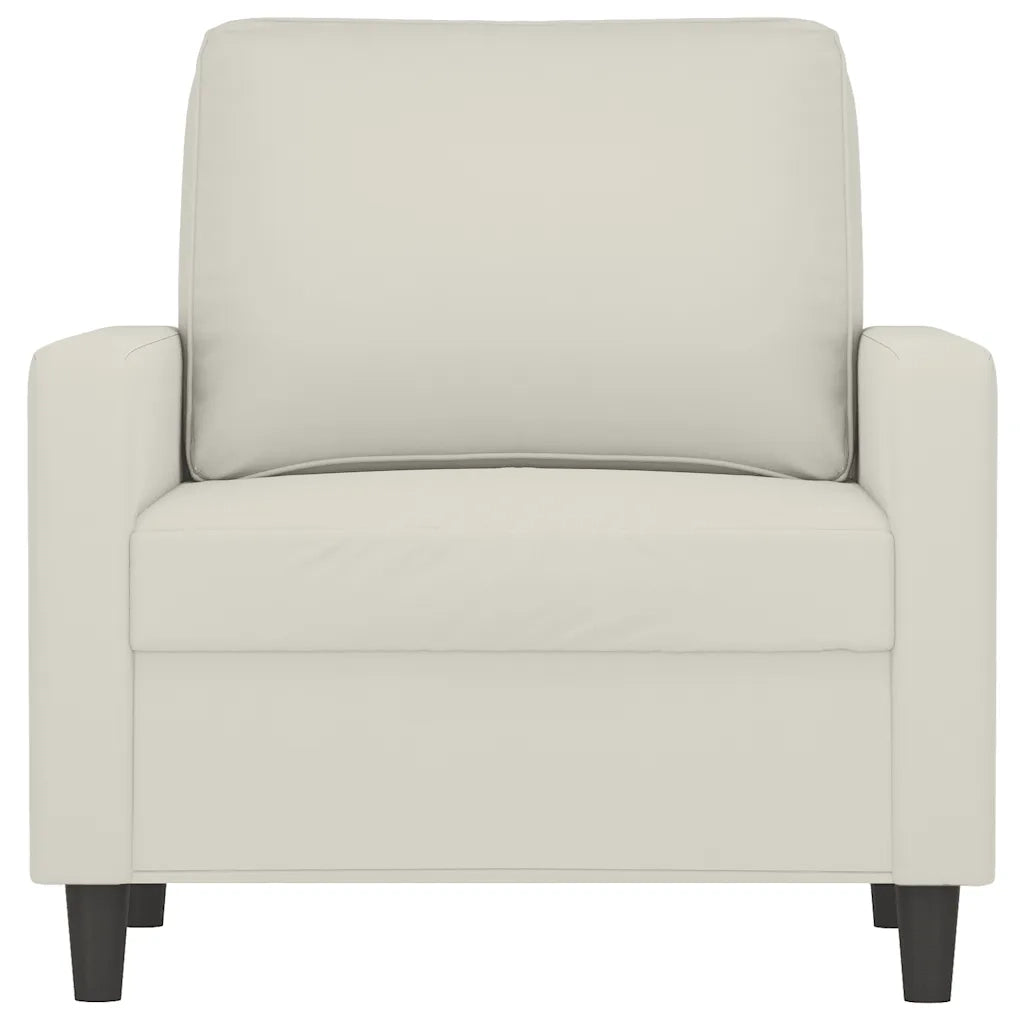 Poltrona-Poltroncina-Divano Sedia Crema 60 cm Velluto 272590