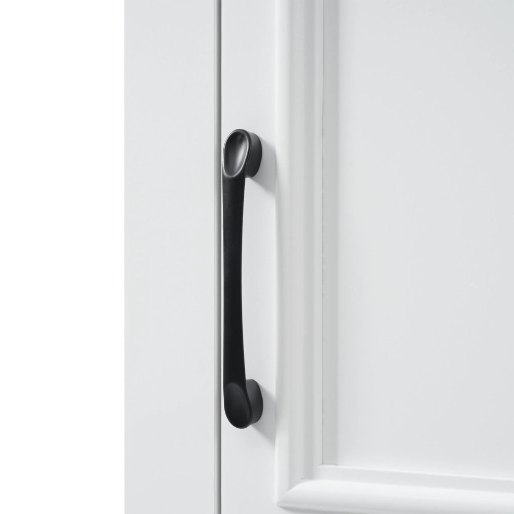 Armadietto da bagno con 2 cassetti, 2 ante e ripiani aperti, in MDF, per bagno, bianco, 60 × 40 × 180 cm