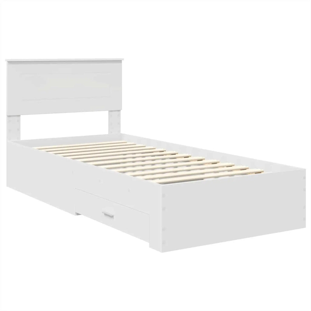 Struttura del letto Bianco 90 x 190 cm Legno multistrato 3408308