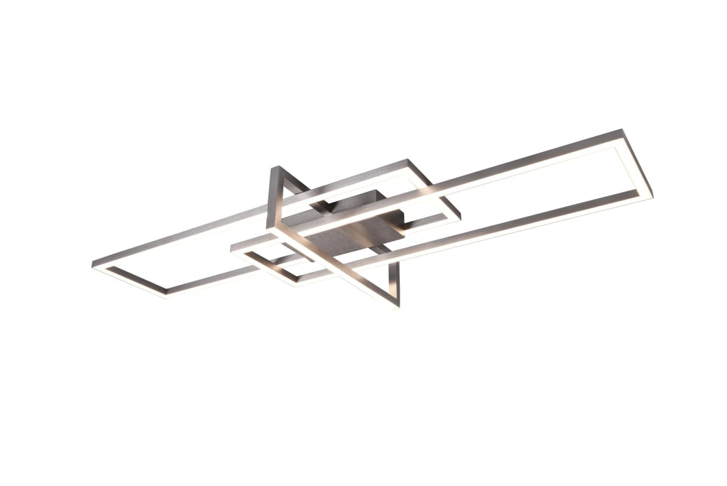 Plafoniera da Interno a Led in Metallo Nickel Opaco