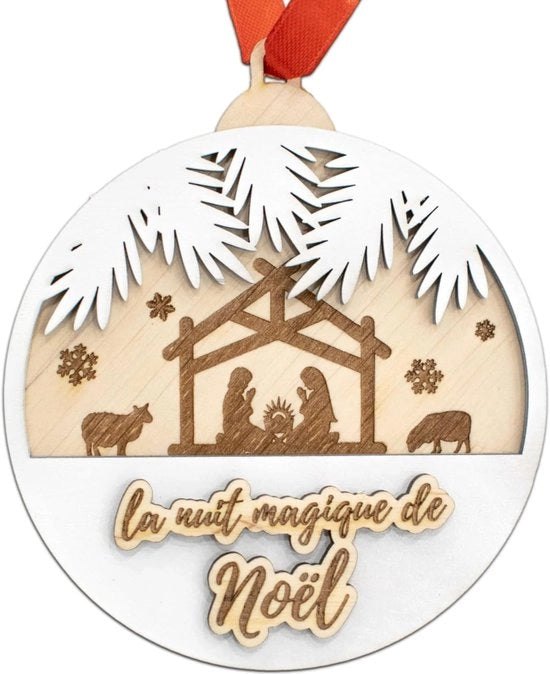 Decorazione di Natale Personalizzata - Tradizionale Decorazione di Natale - Idea di Regalo Perfetta
